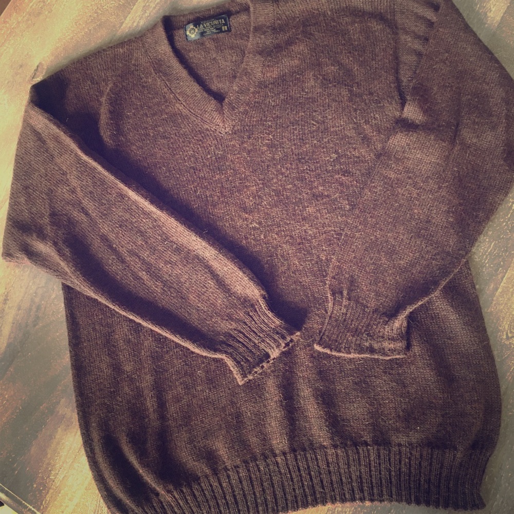 La Vicunita baby alpaca wool sweater (men’s)